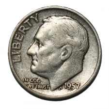 Roosevelt ezüst 1 Dime 1957. D