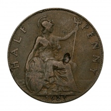 Anglia V. György 1/2 Penny 1925