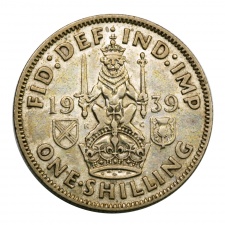 Anglia VI. György ezüst 1 Shilling 1939