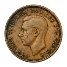 Anglia VI. György 1/2 Penny 1942