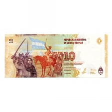 Argentina 10 Peso Bankjegy 2016 P360a