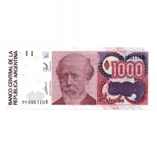 Argentina 1000 Australes Bankjegy 1988-1990  P329c UNC
