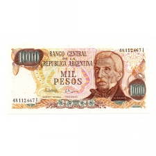 Argentina 1000 Peso Bankjegy 1976-1983 P304d1