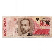 Argentina 5000 Australes Bankjegy 1989-1991 P330e