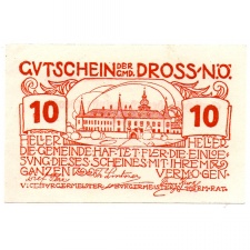 Ausztria Notgeld Dross 10 Heller 1920 7. kiadás