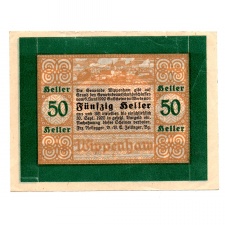 Ausztria Notgeld Wippenham 50 Heller 1920 