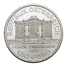 Ausztria Filharmonikusok 1 Uncia ezüst 1,5 Euro 2021