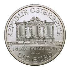 Ausztria Filharmonikusok 1 Uncia ezüst 1,5 Euro 2022
