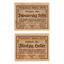 Ausztria Notgeld Altheim 20-50 Heller 1920 2db