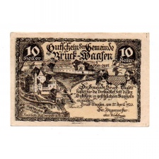Ausztria Notgeld Bruck-Waasen 10 Heller 1920