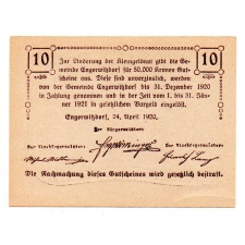 Ausztria Notgeld Engerwitzdorf 10 Heller 1920
