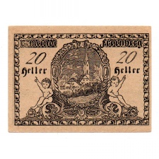 Ausztria Notgeld Freinberg 20 Heller 1920