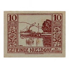 Ausztria Notgeld Nussdorf am Attersee 10 Heller 1920