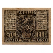 Ausztria Notgeld Steyr 50 Heller 1920