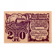 Ausztria Oberösterreich 20 Heller 1921 PS120b