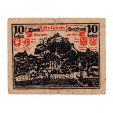 Ausztria Salzburg 10 Heller 1920 PS129a