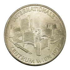 Ausztria ezüst 100 Schilling 1979 BU UNO City
