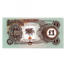 Biafra 1 Font Bankjegy 1968-69 P5a