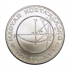 Bolyai János 3000 Forint 2002 BU