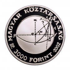 Bolyai János 3000 Forint 2002 PP