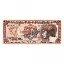 Brazilia 5 Cruzeiros Bankjegy 1961-1962 P166b