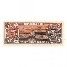 Brazilia 5 Cruzeiros Bankjegy 1961-1962 P166b