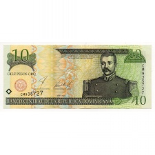 Dominikai Köztársaság 10 Peso Bankjegy 2001