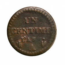 Franciaország 1 Centime LAN7 1798-99 A