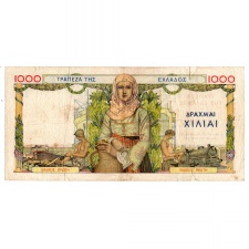 Görögország 1000 Drachma Bankjegy 1935 P106a