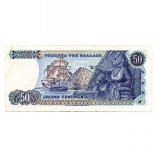 Görögország 50 Drachma Bankjegy 1978 P199a