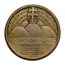 Greff Lajos: Magyar Úszó Szövetség bronz érem 1907 