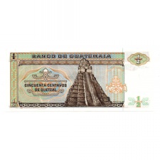 Guatemala 1/2 Quetzal Bankjegy 1988 P65