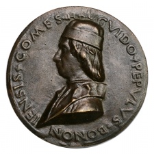 Guido Pepoli Bronz medál 1480 Sperandio után