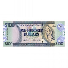 Guyana 100 Dollár Bankjegy 2006 P36a