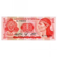 Honduras 1 Lempira Bankjegy 1984 P68b