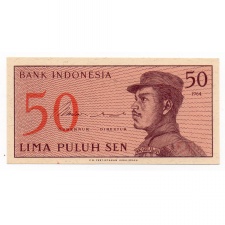 Indonézia 50 Sen Bankjegy 1964 P94a