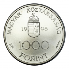 Integráció az Európai Unióba ECU ezüst 1000 Forint 1995 BU