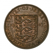 Jersey VI. György 1/12 Shilling 1947