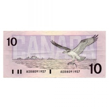 Kanada 10 Dollár Bankjegy 1989 P96a