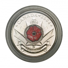 Kanada 25 Cent 2004 P Az emlékezés napja