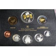 Kanada Forglami sor 2005 Proof ezüst 1 és 2 dollárral