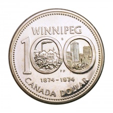 Kanada ezüst 1 Dollár 1974 Winnipeg