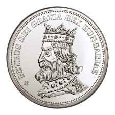 Királyi Koronák I. Péter 5 Korona színezüst emlékérem