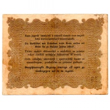 Kossuth 10 Forint Álladalmi pénzjegy 1848. tévnyomat