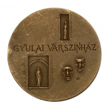 Lapis András Gyulai Várszínház bronz emlékérem