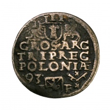 Lengyelország III. Zsigmond (Vasa) 3 Garas Trojak 1593 Poznan