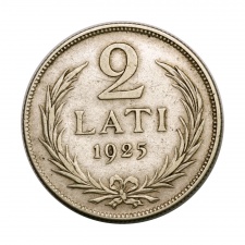 Lettország 2 Lati 1925