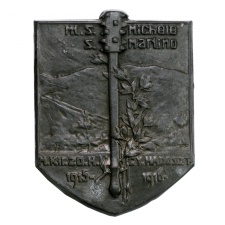 Magyar Kir. 20. Hovéd Gyaloghadosztály Sapkajelvény 1915-1916