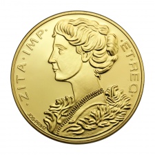 Magyar Aranyóriások Zita királynő tiszteletére aranyérem 1918 UV