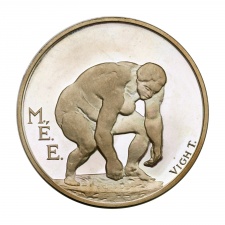MÉE Ferenczy Béni ezüst emlékérem 1990 Budapest